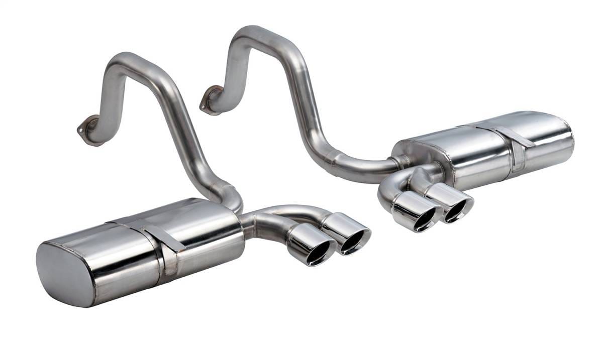 CORSA Performance 14111 Corsa 1997-2004 Chevrolet Corvette C5 Z06 5.7L V8 Polished Sport Axle-Back Exhaust