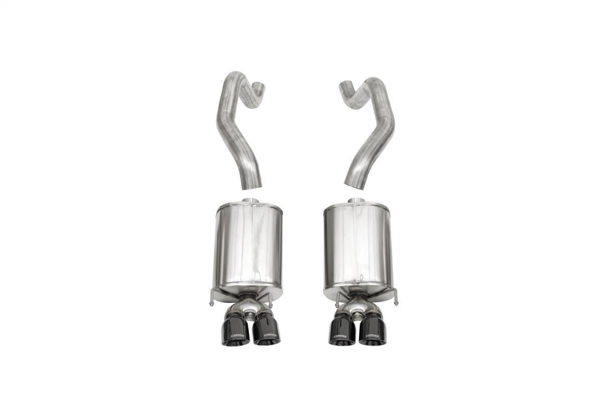 CORSA Performance 14169BLK Corsa 2005-2007 Chevrolet Corvette C6 6.0L V8 Black Sport Axle-Back Exhaust