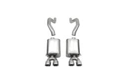 CORSA Performance 14164 Corsa 2006-2013 Chevrolet Corvette C6 Z06 7.0L V8 Polished Sport Axle-Back Exhaust