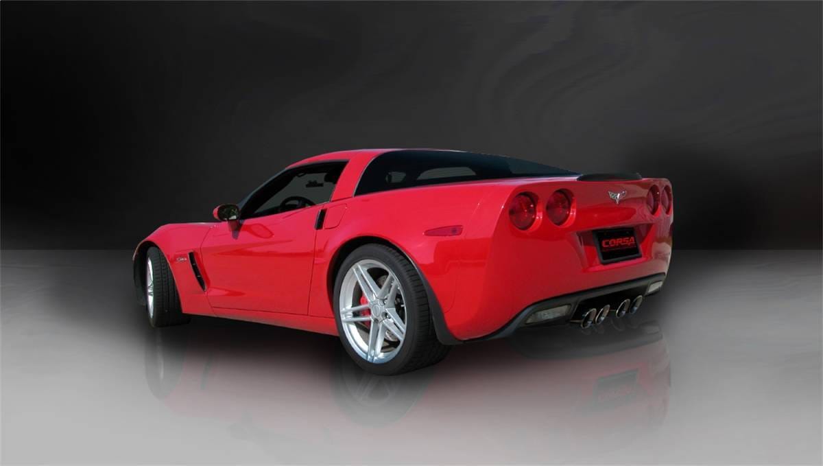 CORSA Performance 14164BLK Corsa 2006-2013 Chevrolet Corvette C6 Z06 7.0L V8 Black Sport Axle-Back Exhaust thumbnail 3