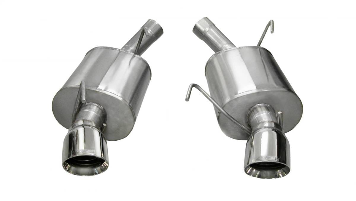 CORSA Performance 14311 Corsa 2005-2010 Ford Mustang Shelby GT500 5.4L V8 Polished Sport Axle-Back Exhaust