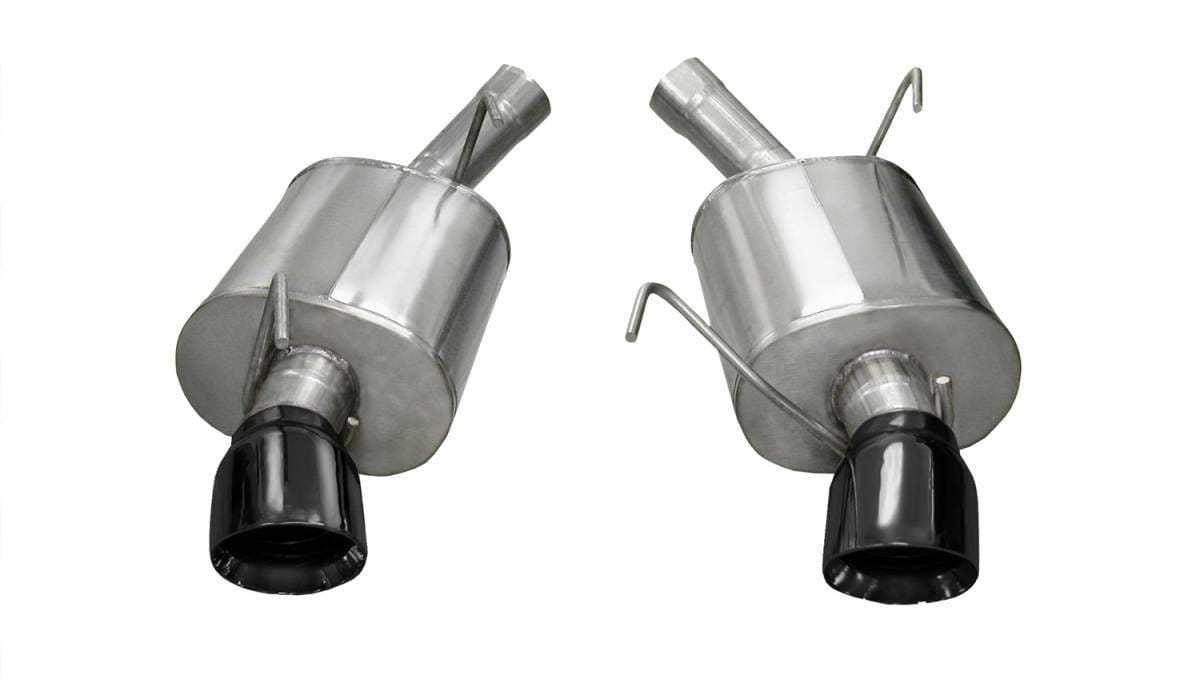CORSA Performance 14311BLK Corsa 2005-2010 Ford Mustang Shelby GT500 5.4L V8 Black Sport Axle-Back Exhaust