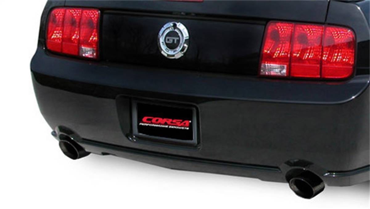 CORSA Performance 14311BLK Corsa 2005-2010 Ford Mustang Shelby GT500 5.4L V8 Black Sport Axle-Back Exhaust thumbnail 5