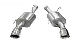 CORSA Performance 14314 Corsa 2005-2010 Ford Mustang Shelby GT500 5.4L V8 Polished Xtreme Axle-Back Exhaust