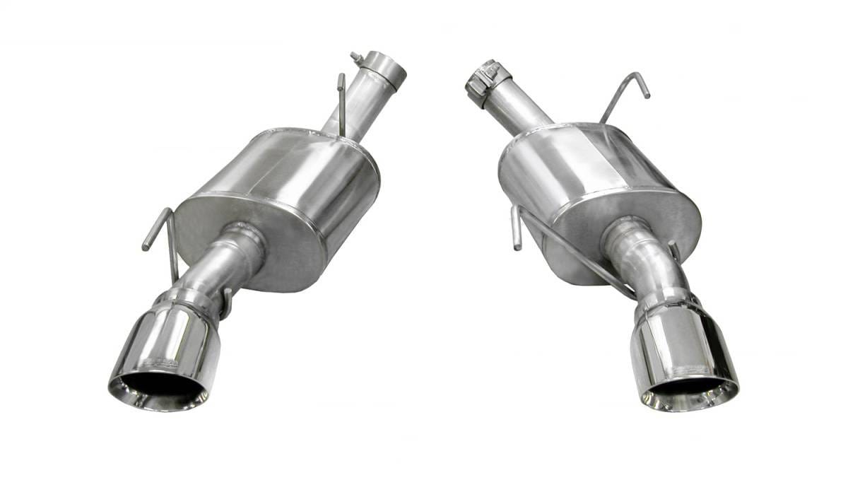 CORSA Performance 14314 Corsa 2005-2010 Ford Mustang Shelby GT500 5.4L V8 Polished Xtreme Axle-Back Exhaust
