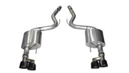 CORSA Performance 14334BLK Corsa 2015-2017 Ford Mustang GT 5.0 3in Axle Back Exhaust Black Quad Tips (Sport)