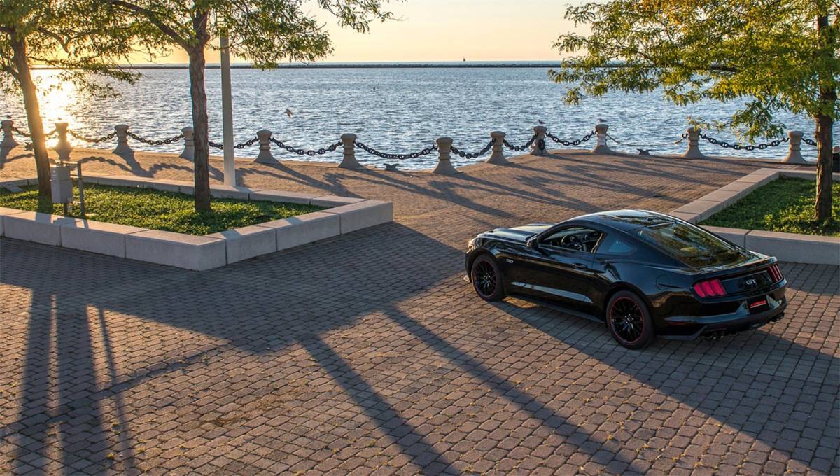 CORSA Performance 14334BLK Corsa 2015-2017 Ford Mustang GT 5.0 3in Axle Back Exhaust Black Quad Tips (Sport) thumbnail 5