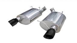 CORSA Performance 14320BLK Corsa 2011-2012 Ford Mustang Shelby GT500 5.4L V8 Sport Axle-Back Exhaust w/ Black Tips