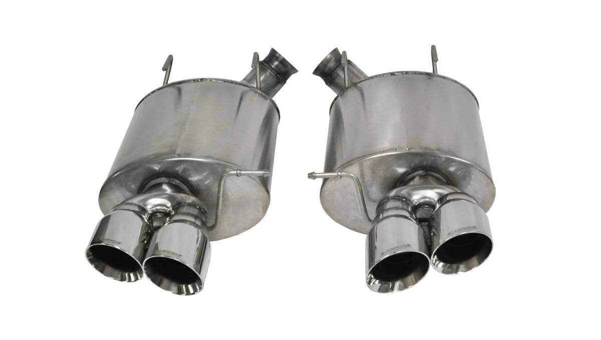 CORSA Performance 14321 Corsa 2013-2014 Ford Mustang Shelby GT500 5.8L V8 Polished Sport Axle-Back Exhaust