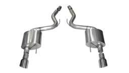 CORSA Performance 14326 Corsa 2015-2017 Ford Mustang GT 5.0 3in Axle Back Exhaust Polish Dual 4.5in Tip Sport