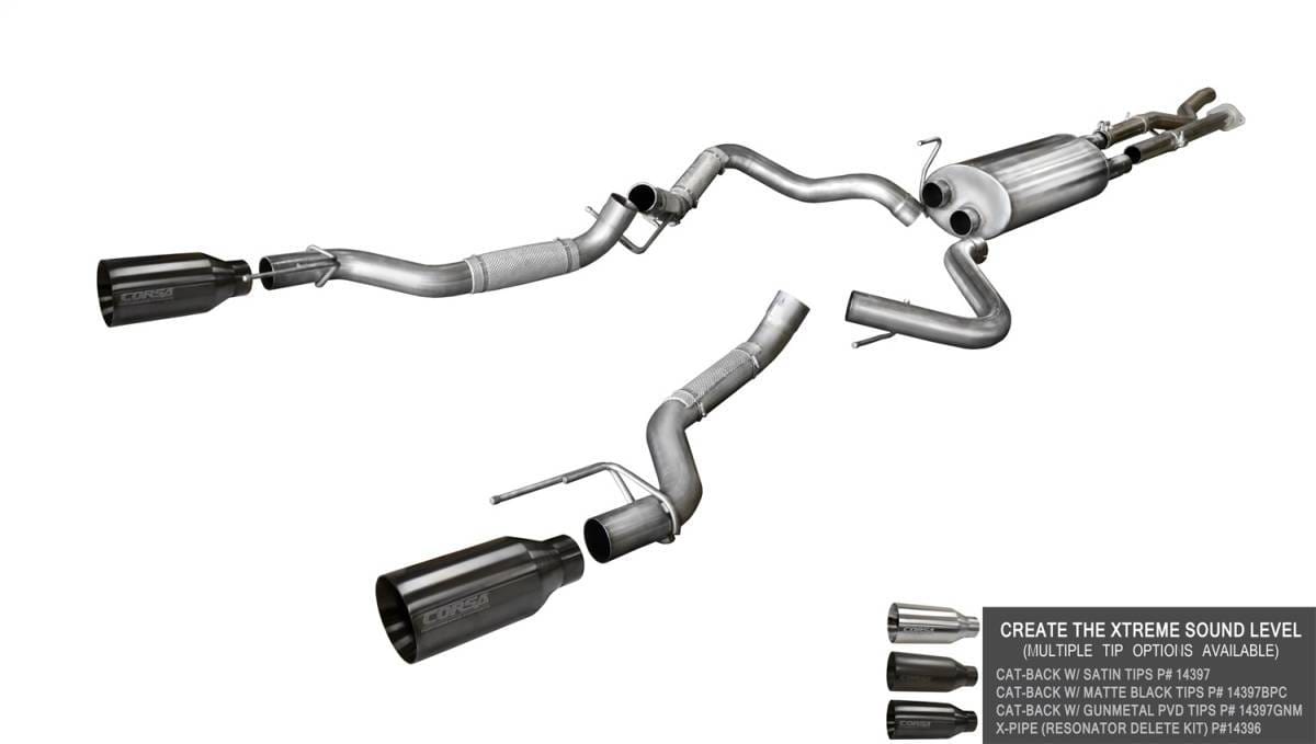CORSA Performance 14396 Corsa 2017-2020 Ford F-150 Raptor Super Cab / Super Crew Cab 3.5L V6 X-Pipe thumbnail 5