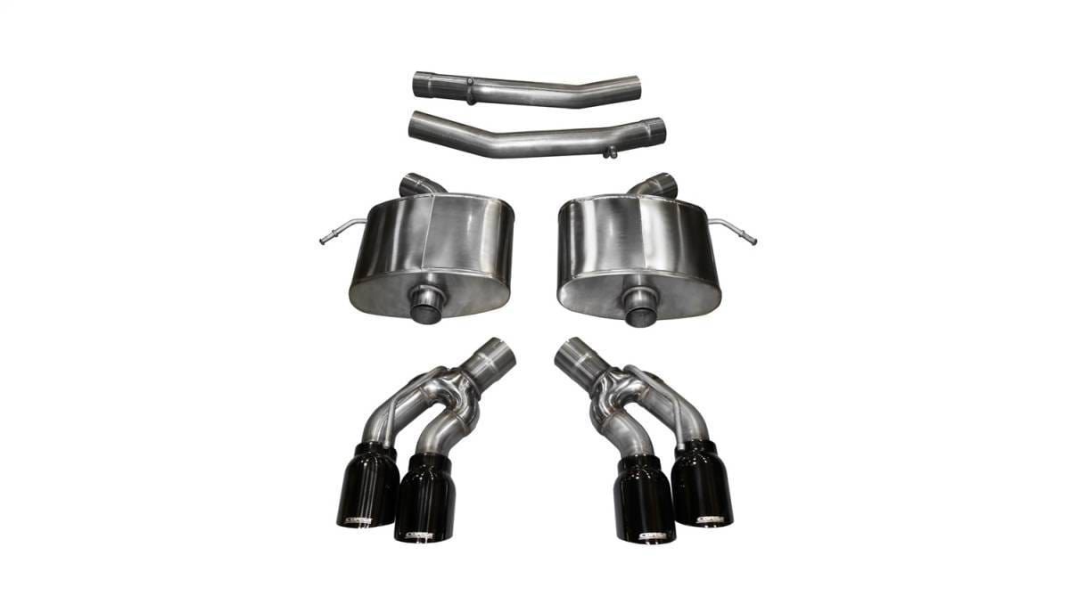 CORSA Performance 14357BLK Corsa 2016-2019 Cadillac CTS V 6.2L V8 2.75in Black Sport Axle-Back Exhaust
