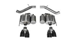 CORSA Performance 14478BLK Corsa 2016-2019 Cadillac ATS-V 3.6T 4in Black Sport Axle-Back Exhaust