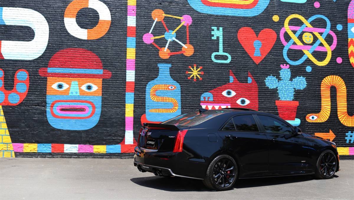 CORSA Performance 14479BLK Corsa 2016-2019 Cadillac ATS 3.6T 4in Inlet / 4in Outlet Twin Black Tip Kit (For Corsa Exhaust Only) thumbnail 5