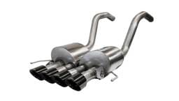 CORSA Performance 14777BLK Corsa 2015-2019 Chevrolet Corvette C7 Z06 6.2L 2.75in Xtreme Axle-Back w/ Dual NPP & Quad Black Tips