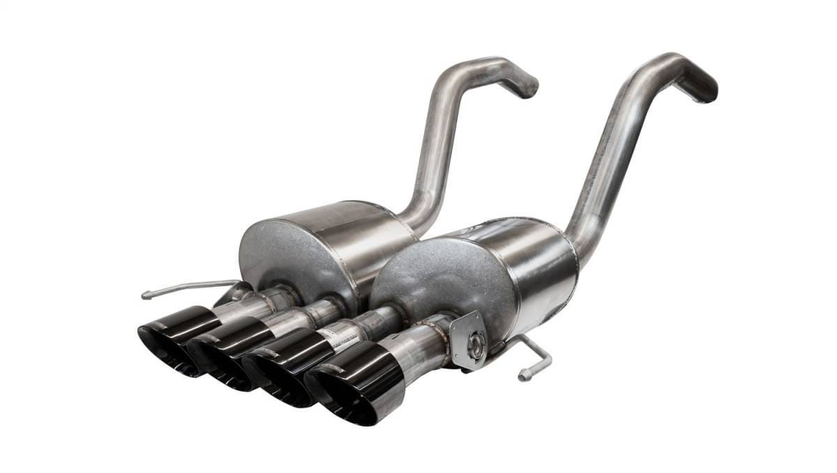 CORSA Performance 14777BLK Corsa 2015-2019 Chevrolet Corvette C7 Z06 6.2L 2.75in Xtreme Axle-Back w/ Dual NPP & Quad Black Tips
