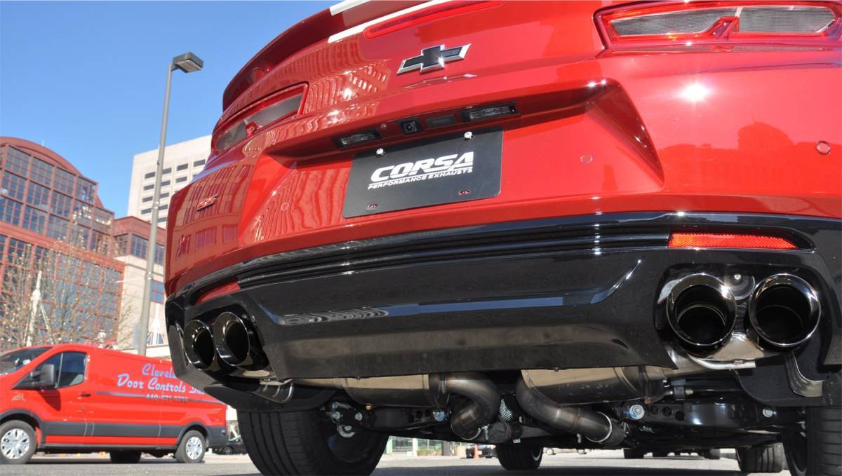 CORSA Performance 14784BLK Corsa 2017-2024 Chevrolet Camaro SS 6.2L V8 2.75in Black Xtreme Axle-Back Exhaust thumbnail 5