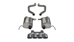 CORSA Performance 14766 Corsa 17-19 Chevy Corvette Z06 (Grand Sport Only) 3in Axle Back Xtreme Exhaust Pol Quad 4.5in Tip