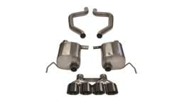 CORSA Performance 14766BLK Corsa 2017-2019 Chevy Corvette Z06 3in Axle Back Exhaust Black Quad 4.5in Tip (Xtreme)
