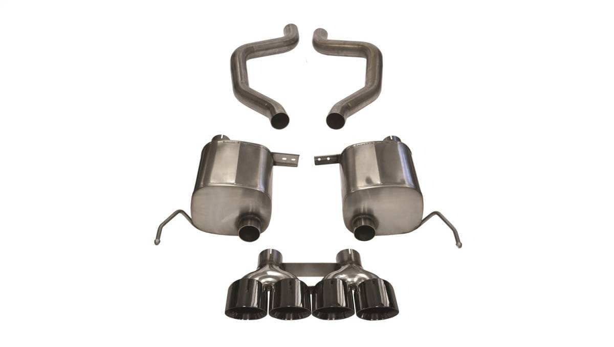 CORSA Performance 14766BLK Corsa 2017-2019 Chevy Corvette Z06 3in Axle Back Exhaust Black Quad 4.5in Tip (Xtreme)