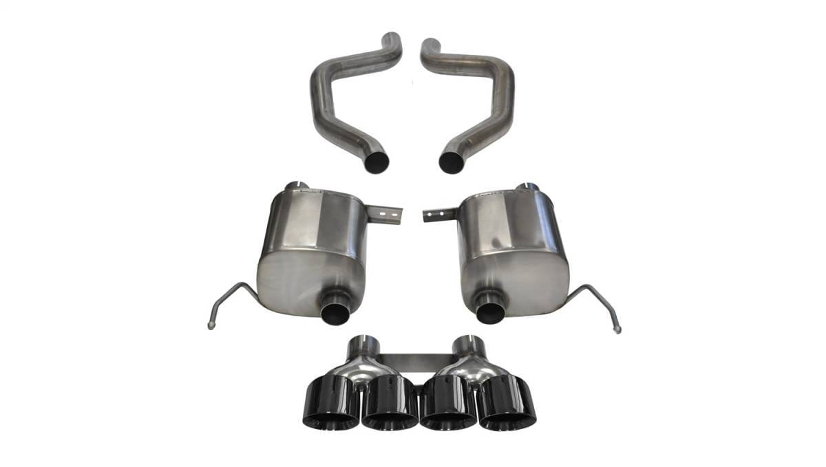 CORSA Performance 14768BLK Corsa 17-19 Chevy Corvette Z06 2.75in Axle Back Exhaust Black Dual Rear Exit Quad 4.5in Tip (Sport)