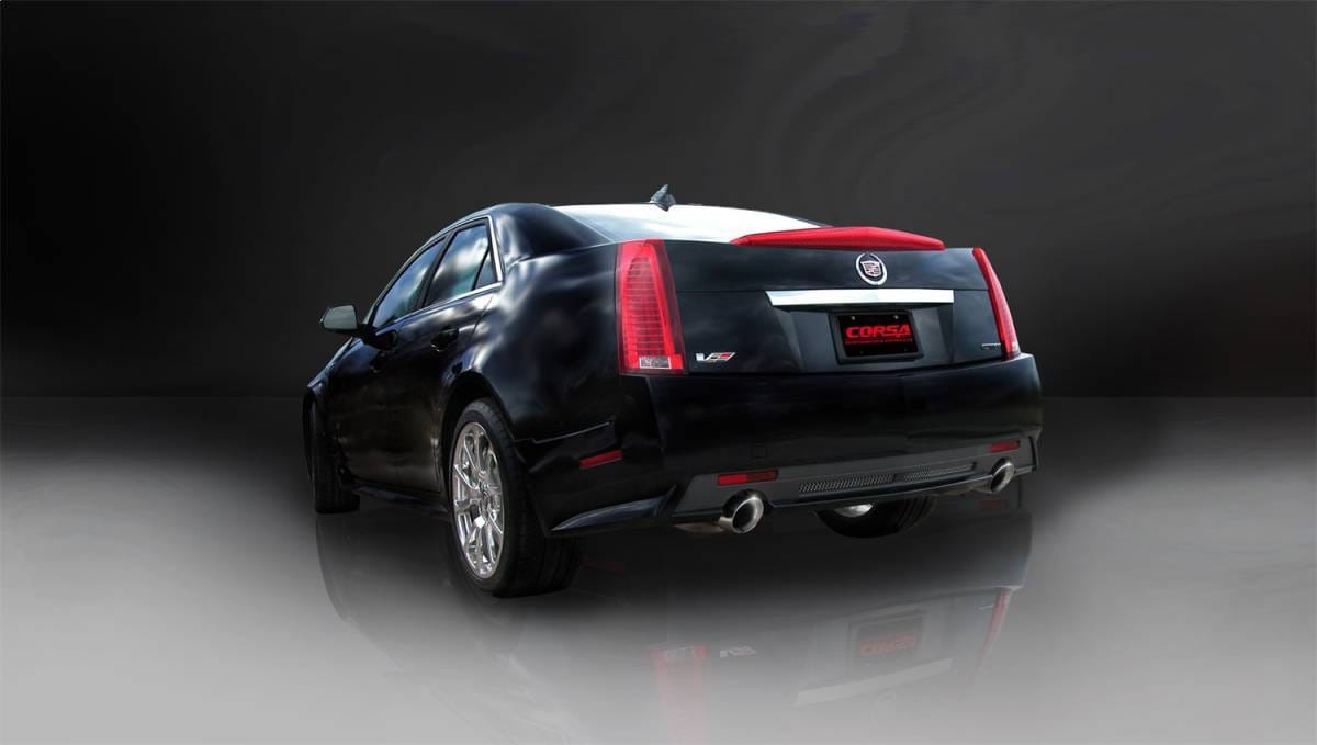 CORSA Performance 14941 Corsa 2009-2014 Cadillac CTS Sedan V 6.2L V8 Polished Sport Axle-Back Exhaust thumbnail 3
