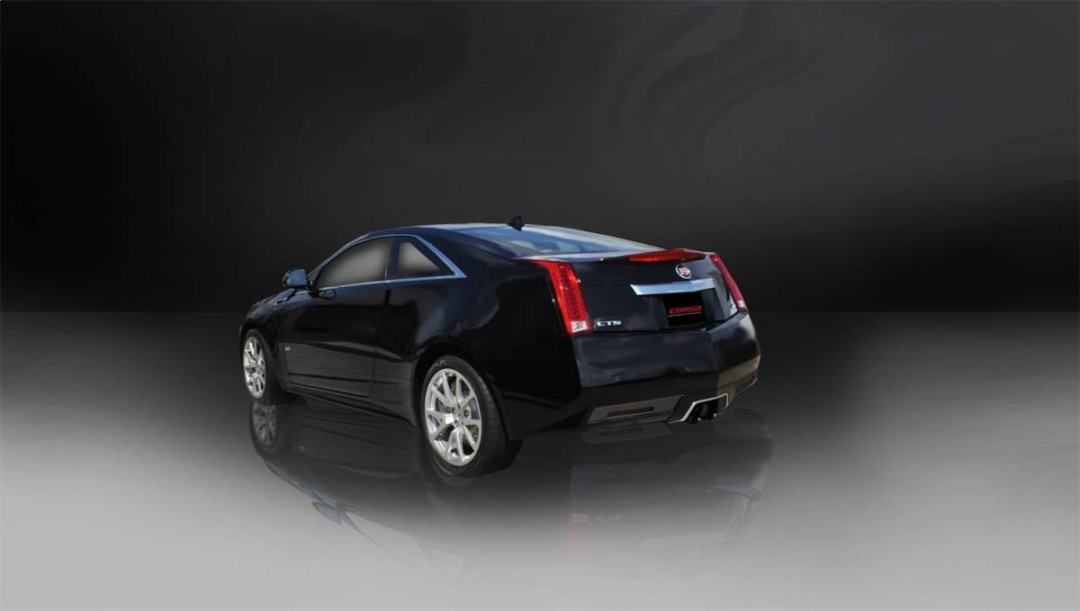 CORSA Performance 14942BLK Corsa 2011-2015 Cadillac CTS Coupe V 6.2L V8 Black Sport Axle-Back Exhaust thumbnail 5