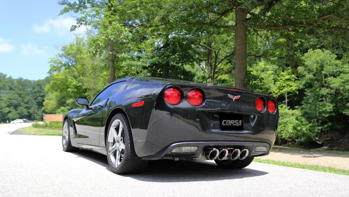 CORSA Performance 21009 Corsa 2005-2007 Chevrolet Corvette (C6) 6.0L/6.2L Polished Sport Axle-Back Exhaust w/4.5in Tips thumbnail 5