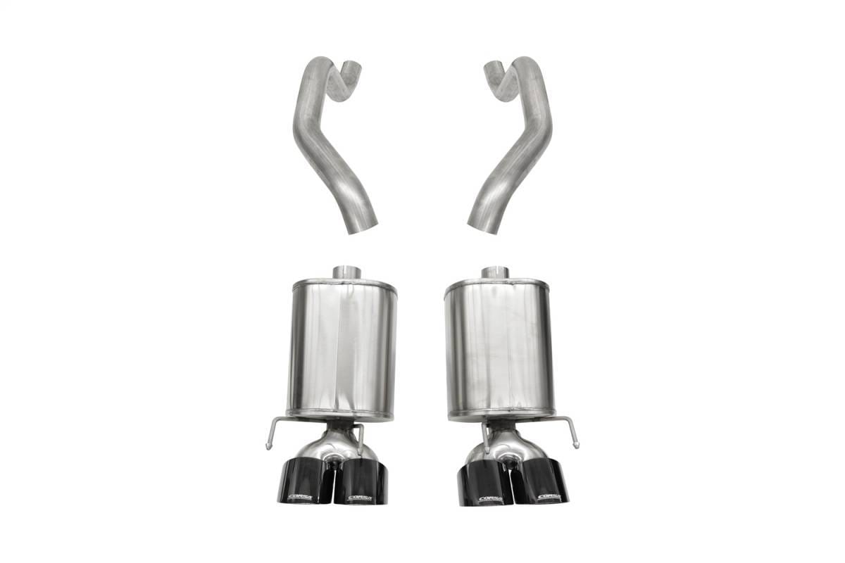CORSA Performance 21010BLK Corsa 2005-2007 Chevrolet Corvette (C6) 6.0L/6.2L Black Xtreme Axle-Back Exhaust w/4.5in Tips