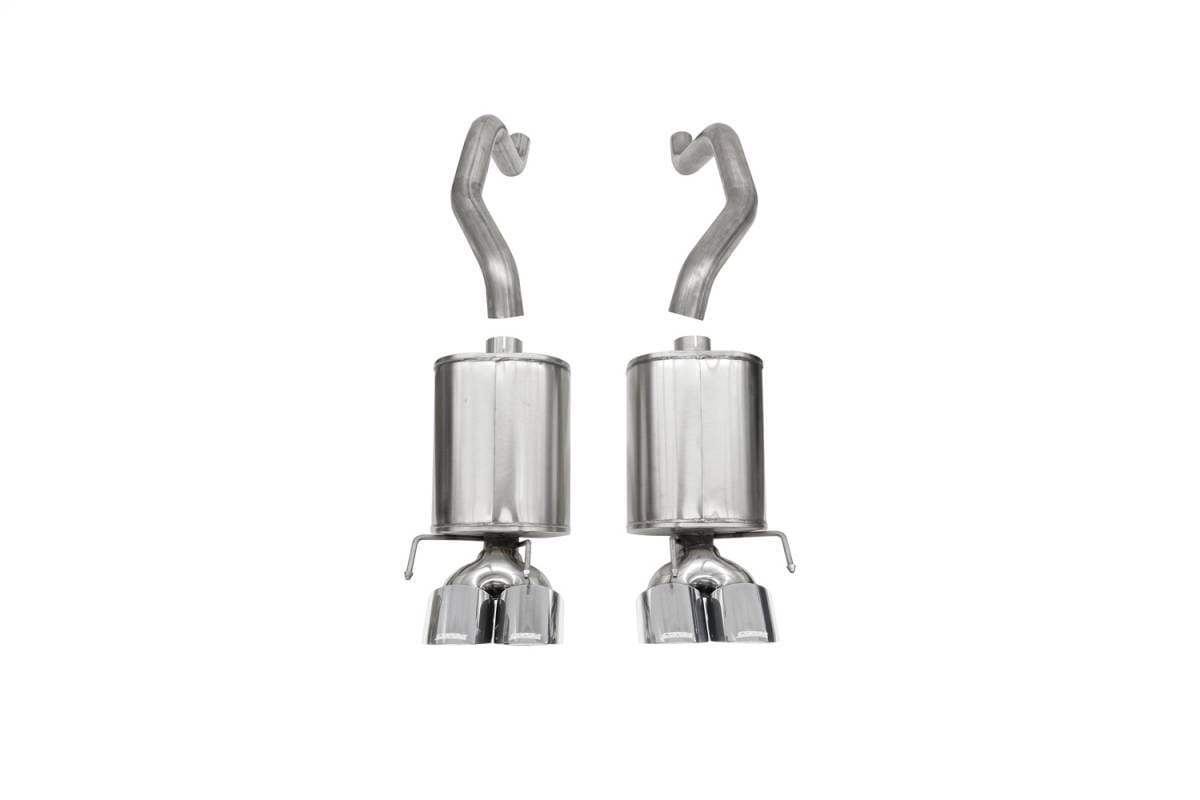 CORSA Performance 21011 Corsa 2009-2013 Chevrolet Corvette (C6) 6.2L Polished Sport Axle-Back Exhaust w/4.5in Tips