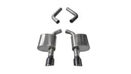 CORSA Performance 21019BLK Corsa 2017-2020 Dodge Charger 6.4L/17-19 Dodge Charger 5.7L Black Sport AxleBack Exhaust w/4.5inTips