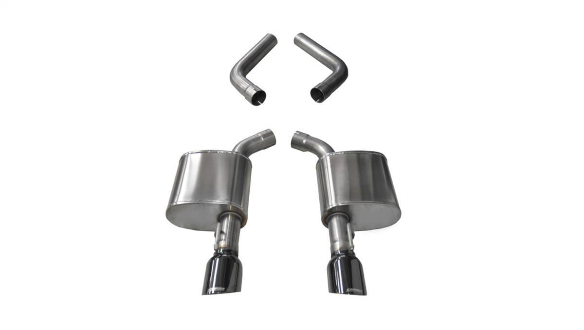 CORSA Performance 21019BLK Corsa 2017-2020 Dodge Charger 6.4L/17-19 Dodge Charger 5.7L Black Sport AxleBack Exhaust w/4.5inTips