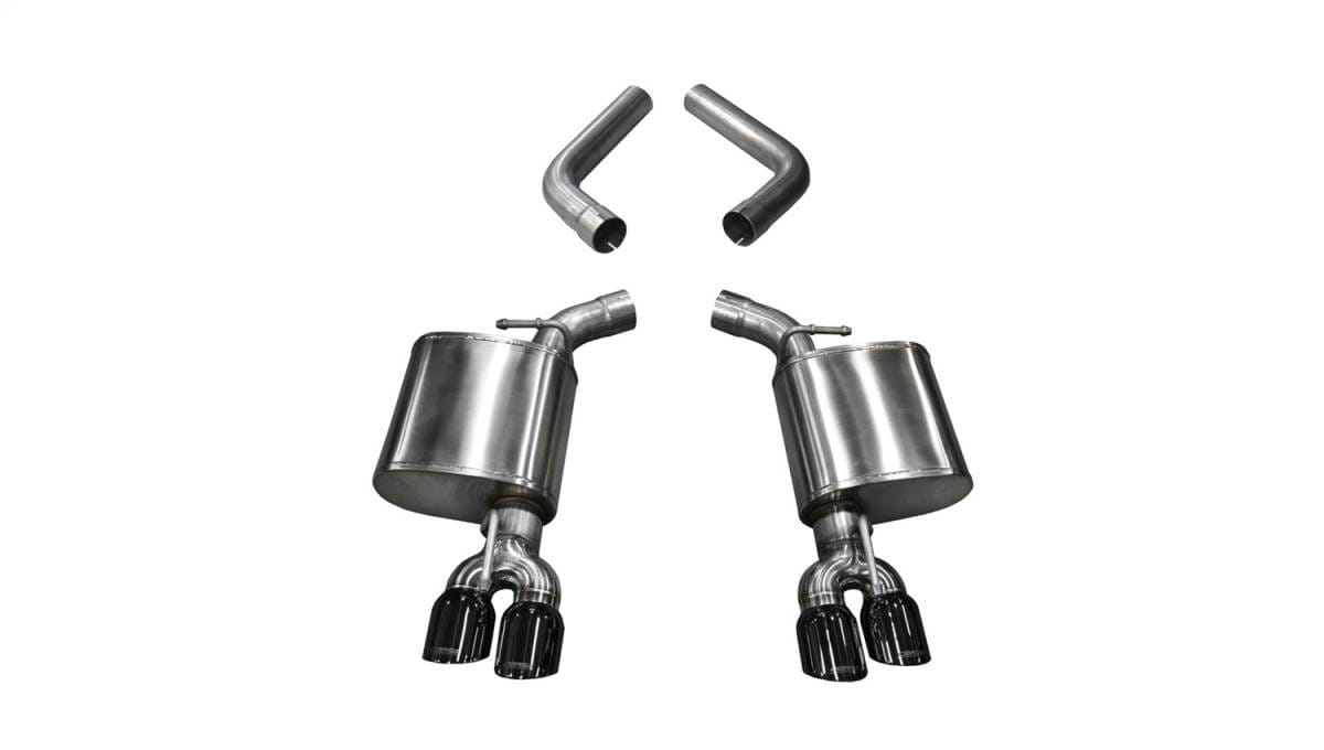 CORSA Performance 21020BLK Corsa 2015-23 Dodge Challenger 6.4L/17-19 Challenger 5.7L Black Sport Axle-Back Exhaust w/3.5in Tips