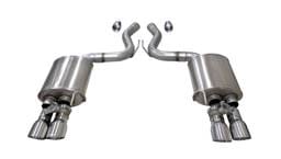 CORSA Performance 21002 Corsa 2018-2023 Ford Mustang GT Fastback 5.0L 3in Sport Axle-Back Exhaust w/ 4in Polished Tips