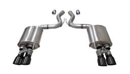CORSA Performance 21002BLK Corsa 2018-2023 Ford Mustang GT Fastback 5.0L 3in Sport Axle-Back Exhaust w/ 4in Black Tips