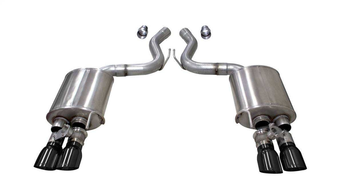 CORSA Performance 21002BLK Corsa 2018-2023 Ford Mustang GT Fastback 5.0L 3in Sport Axle-Back Exhaust w/ 4in Black Tips