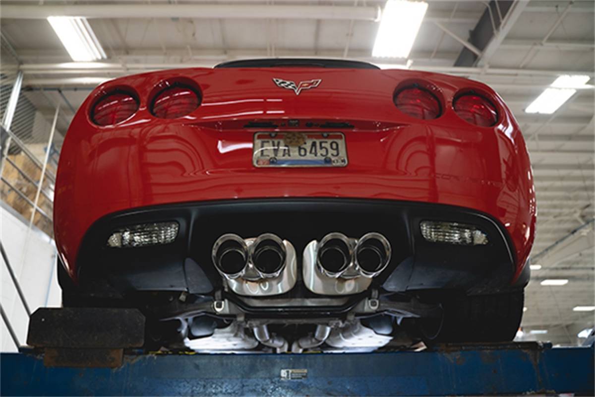 CORSA Performance 21077 Corsa 06-13 Chevy Corvette C6 Z06 7.0L / 09-13 ZR1 6.2L Polished Axle-Back Exhaust w/4.5in Twin Tips thumbnail 5
