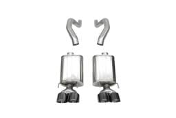 CORSA Performance 21077BLK Corsa 06-13 Chevy Corvette C6 Z06 7.0L / 09-13 ZR1 6.2L Black PVD AxleBack Exhaust w/4.5in Twin Tips
