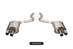 CORSA Performance 21098 Corsa 2015-2020 Ford Mustang GT350/R 5.2L V8 Dual Rear Axle-Back- Stainless Dual Rear Exit