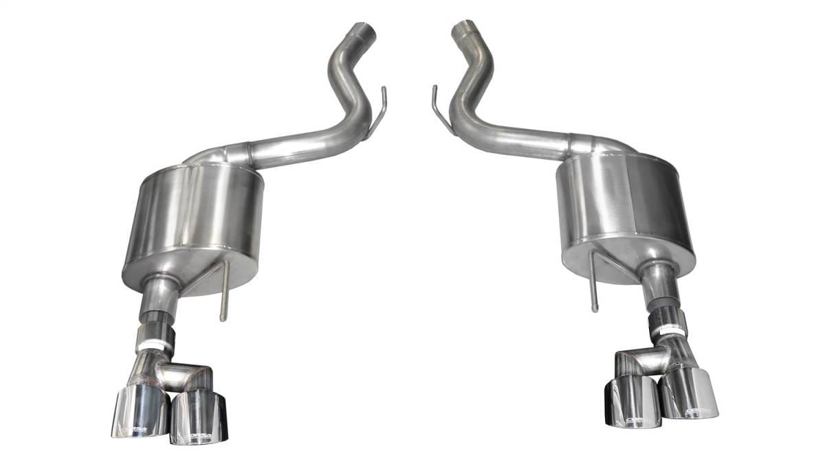 CORSA Performance 21039 Corsa 2018-2023 Ford Mustang V8 5.0L 3in Axle-Back Dual Rear Exit w/ 4in Polished Pro-Series Tips