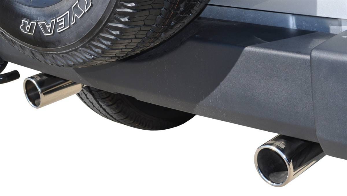 CORSA Performance 24412 Corsa 2007-2011 Jeep Wrangler 3.8L/12-14 Wrangler 3.6L Polished Sport Axle-Back Exhaust thumbnail 3