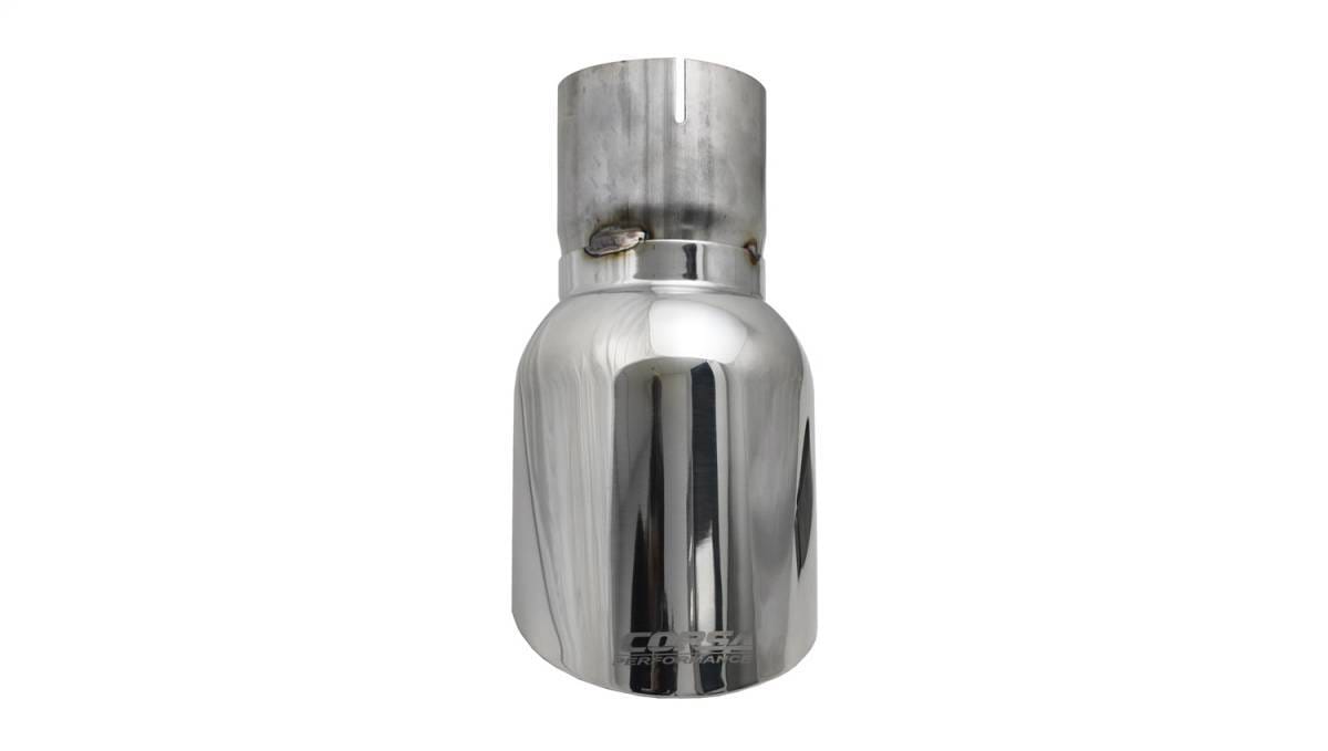 CORSA Performance TK009 Corsa 2009-2019 e Universal 3.0in Inlet / 4.5in Outlet Polished Pro-Series Tip Kit thumbnail 5