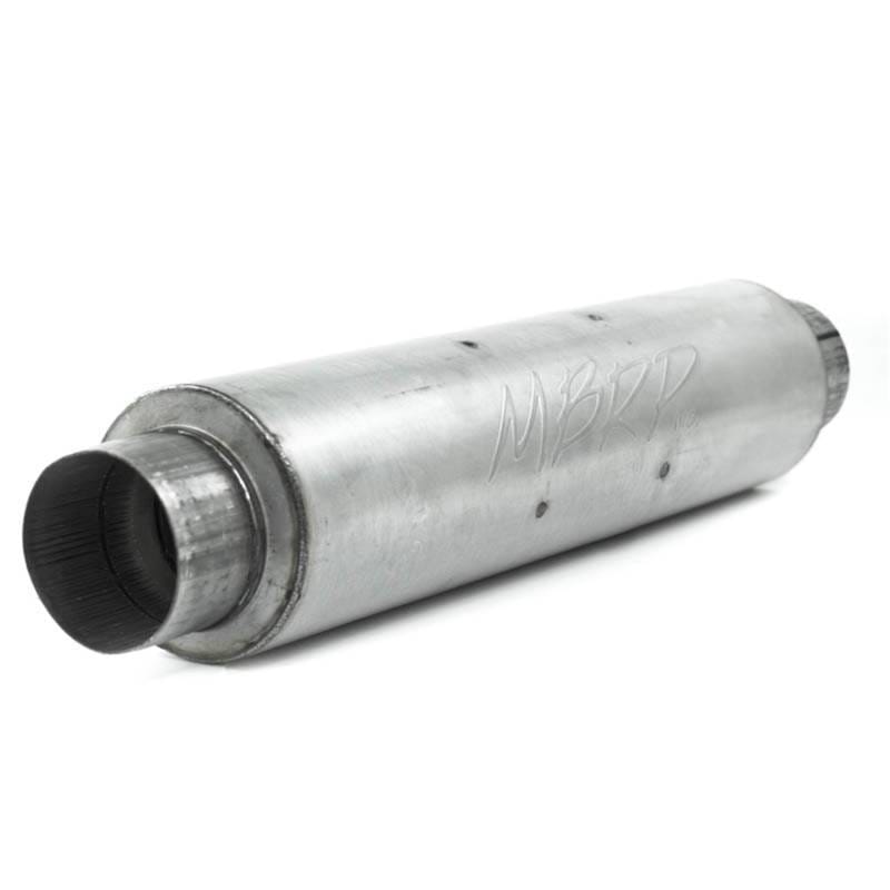 MBRP Exhaust pM1004A MBRP Universal Quiet Tone Muffler 4in Inlet/Outlet 24in Body 6in Dia 30in Overall Aluminum