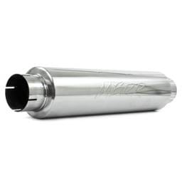 MBRP Exhaust pM1004S MBRP Universal Quiet Tone Muffler 4in Inlet/Outlet 24in Body 6in Dia 30in Overall T409