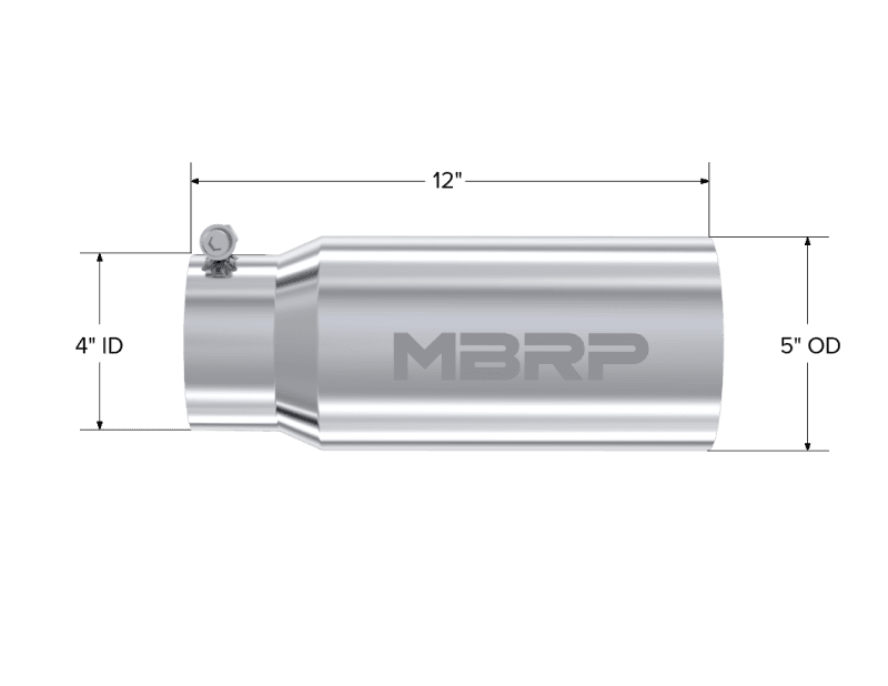 MBRP Exhaust pT5049 MBRP Universal Tip 5 O.D. Dual Wall Straight 4 inlet 12 length thumbnail 5