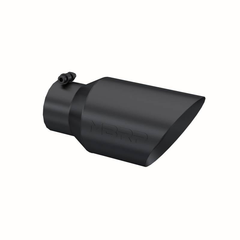 MBRP Exhaust pT5072BLK MBRP Universal Tip 6 O.D. Dual Wall Angled 4 inlet 12 length - Black Finish thumbnail 3