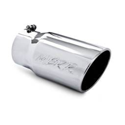 MBRP Exhaust pT5075 MBRP Universal Tip 6 O.D. Angled Rolled End 5 inlet 12 length
