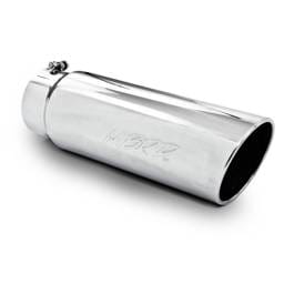 MBRP Exhaust pT5125 MBRP Universal Tip 6in OD Angled Rolled End 5in Inlet 18in Length T304 Exhaust