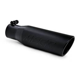 MBRP Exhaust pT5113BLK MBRP Universal Tip 3in O.D. Angled Rolled End 2 inlet 12 length - Black Finish