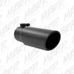 MBRP Exhaust pT5115BLK MBRP Universal Tip 3-1/2in O.D. Angled Rolled End - 3in ID Inlet 10in Length - Black